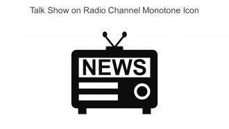 Talk Show On Radio Channel Monotone Icon In Powerpoint Pptx Png And Editable Eps Format