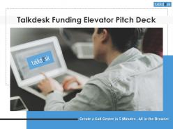 Talkdesk funding elevator pitch deck ppt template