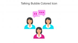 Talking Bubble Colored Icon In Powerpoint Pptx Png And Editable Eps Format