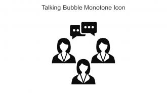 Talking Bubble Monotone Icon In Powerpoint Pptx Png And Editable Eps Format