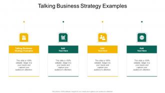 Talking Business Strategy Examples In Powerpoint And Google Slides Cpb