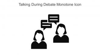 Talking During Debate Monotone Icon In Powerpoint Pptx Png And Editable Eps Format