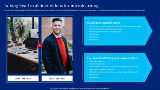 Talking Head Explainer Videos For Microlearning Implementing Synthesia AI SS V