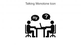 Talking Monotone Icon In Powerpoint Pptx Png And Editable Eps Format