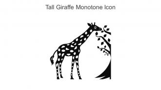 Tall Giraffe Monotone Icon In Powerpoint Pptx Png And Editable Eps Format