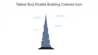 Tallest Burj Khalifa Building Colored Icon In Powerpoint Pptx Png And Editable Eps Format