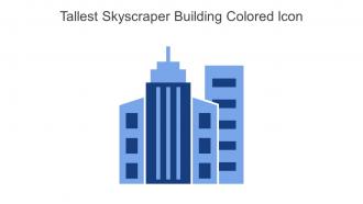 Tallest Skyscraper Building Colored Icon In Powerpoint Pptx Png And Editable Eps Format