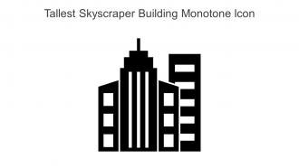 Tallest Skyscraper Building Monotone Icon In Powerpoint Pptx Png And Editable Eps Format