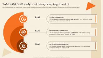 Tam Sam Som Analysis Of Bakery Shop Target Market Bakery Supply Store Business Plan BP SS