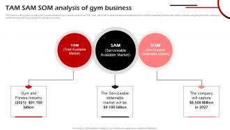 Tam Sam Som Analysis Of Gym Business Fitness Center Business Plan BP SS