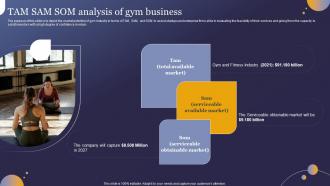 Tam Sam Som Analysis Of Gym Business Wellness Studio Business Plan BP SS