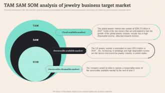 Tam Sam Som Analysis Of Jewelry Business Tiffany And Co Business Plan BP SS
