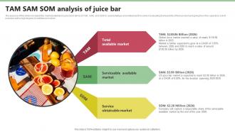 TAM SAM SOM Analysis Of Juice Bar Nekter Juice And Shakes Bar Business Plan Sample BP SS