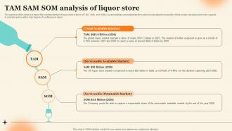 Tam Sam SOM Analysis Of Liquor Store Discount Liquor Store Business Plan BP SS