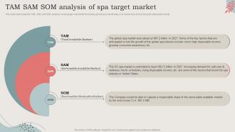 TAM SAM SOM Analysis Of Spa Target Market Ideal Image Medspa Business BP SS