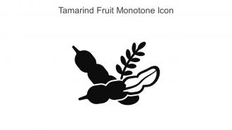 Tamarind Fruit Monotone Icon In Powerpoint Pptx Png And Editable Eps Format