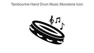 Tambourine Hand Drum Music Monotone Icon In Powerpoint Pptx Png And Editable Eps Format
