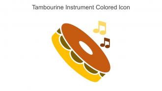 Tambourine Instrument Colored Icon In Powerpoint Pptx Png And Editable Eps Format