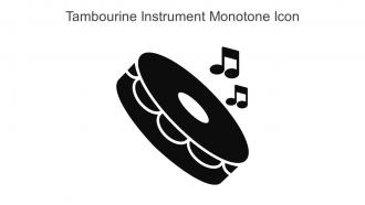 Tambourine Instrument Monotone Icon In Powerpoint Pptx Png And Editable Eps Format