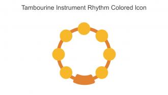 Tambourine Instrument Rhythm Colored Icon In Powerpoint Pptx Png And Editable Eps Format