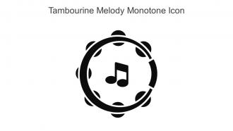 Tambourine Melody Monotone Icon In Powerpoint Pptx Png And Editable Eps Format