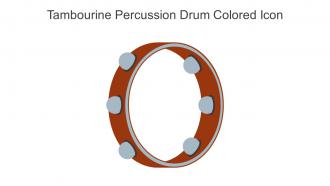 Tambourine Percussion Drum Colored Icon In Powerpoint Pptx Png And Editable Eps Format