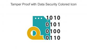 Tamper Proof With Data Security Colored Icon In Powerpoint Pptx Png And Editable Eps Format
