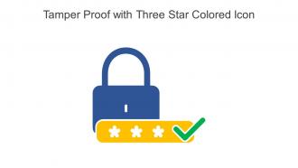 Tamper Proof With Three Star Colored Icon In Powerpoint Pptx Png And Editable Eps Format