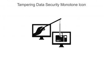 Tampering Data Security Monotone Icon In Powerpoint Pptx Png And Editable Eps Format