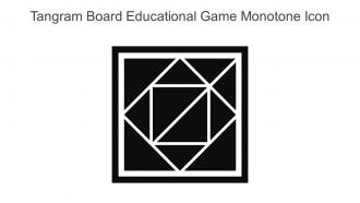 Tangram Board Educational Game Monotone Icon In Powerpoint Pptx Png And Editable Eps Format