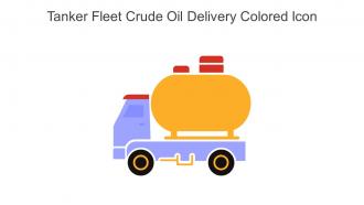 Tanker Fleet Crude Oil Delivery Colored Icon In Powerpoint Pptx Png And Editable Eps Format
