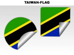 Tanzania country powerpoint flags