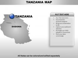 Tanzania country powerpoint maps