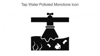 Tap Water Polluted Monotone Icon In Powerpoint Pptx Png And Editable Eps Format