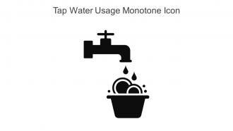 Tap Water Usage Monotone Icon In Powerpoint Pptx Png And Editable Eps Format
