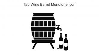 Tap Wine Barrel Monotone Icon In Powerpoint Pptx Png And Editable Eps Format