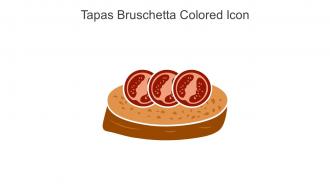 Tapas Bruschetta Colored Icon In Powerpoint Pptx Png And Editable Eps Format