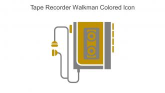Tape Recorder Walkman Colored Icon In Powerpoint Pptx Png And Editable Eps Format