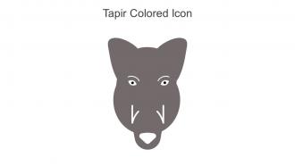 Tapir Colored Icon In Powerpoint Pptx Png And Editable Eps Format
