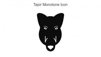 Tapir Monotone Icon In Powerpoint Pptx Png And Editable Eps Format