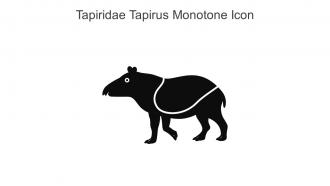 Tapiridae Tapirus Monotone Icon In Powerpoint Pptx Png And Editable Eps Format