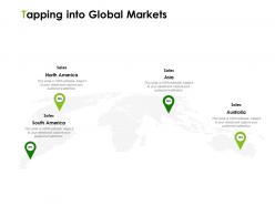 Tapping into global markets ppt powerpoint presentation model elements