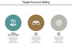 Target account selling ppt powerpoint presentation pictures guide cpb