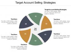 Target account selling strategies ppt powerpoint presentation infographic template designs download cpb