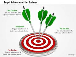 Target achievement for business image graphics for powerpoint