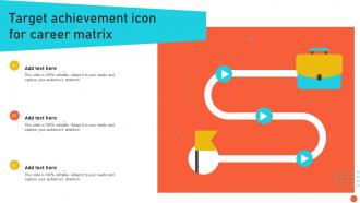 Target Achievement Icon For Career Matrix