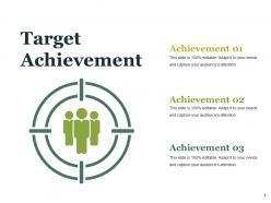Target achievement ppt styles skills