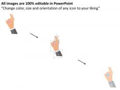 Target achievement with right selection flat powerpoint design