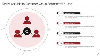 Target Acquisition Customer Group Segmentation Icon