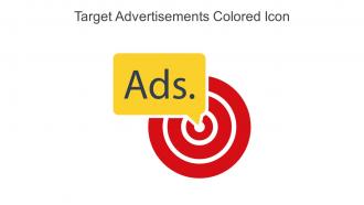 Target Advertisements Colored Icon In Powerpoint Pptx Png And Editable Eps Format